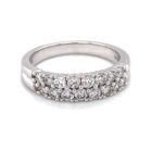 Two Row Diamond Band thumbnail 1