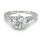 Accented Diamond Engagement Ring thumbnail 1
