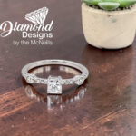 Radiant Solitaire Diamond Ring thumbnail 1