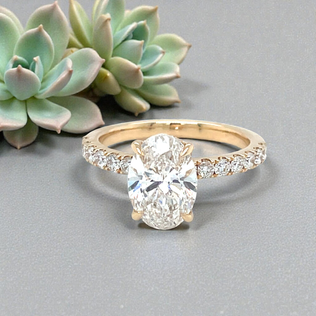 Petite Succulent Solitaire Ring