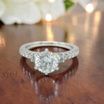 Accented Diamond Engagement Ring thumbnail 3