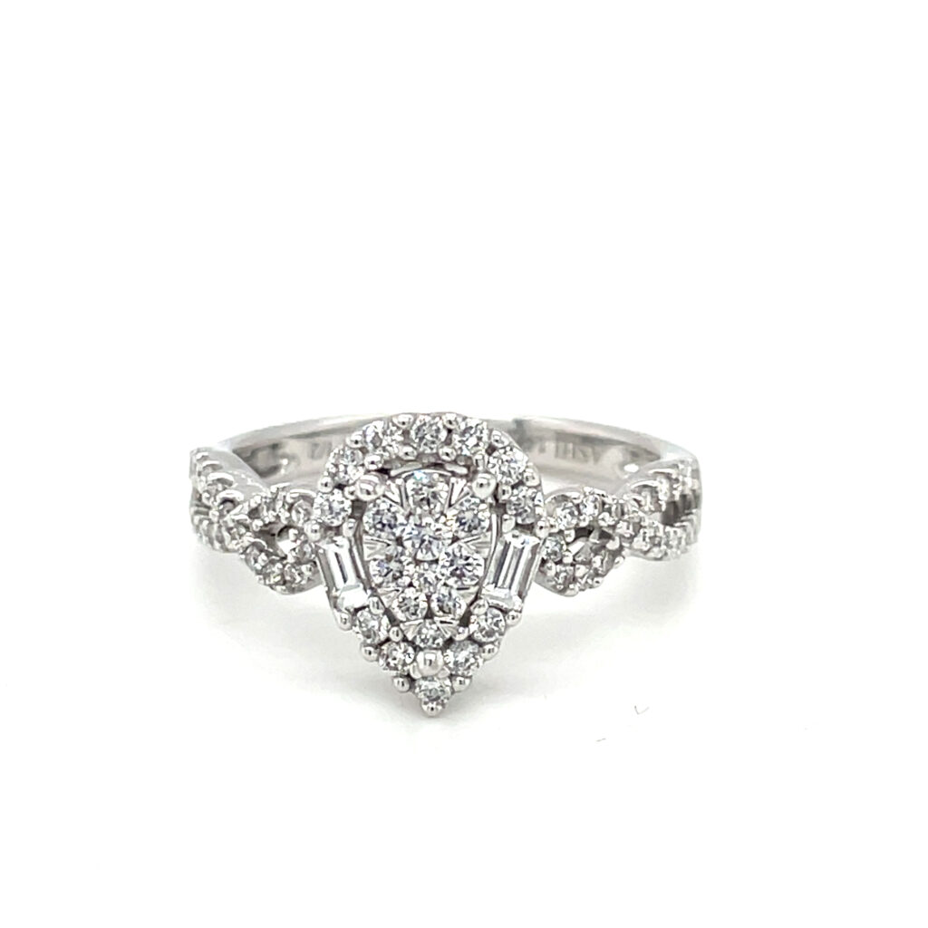 Teardrop Diamond Ring