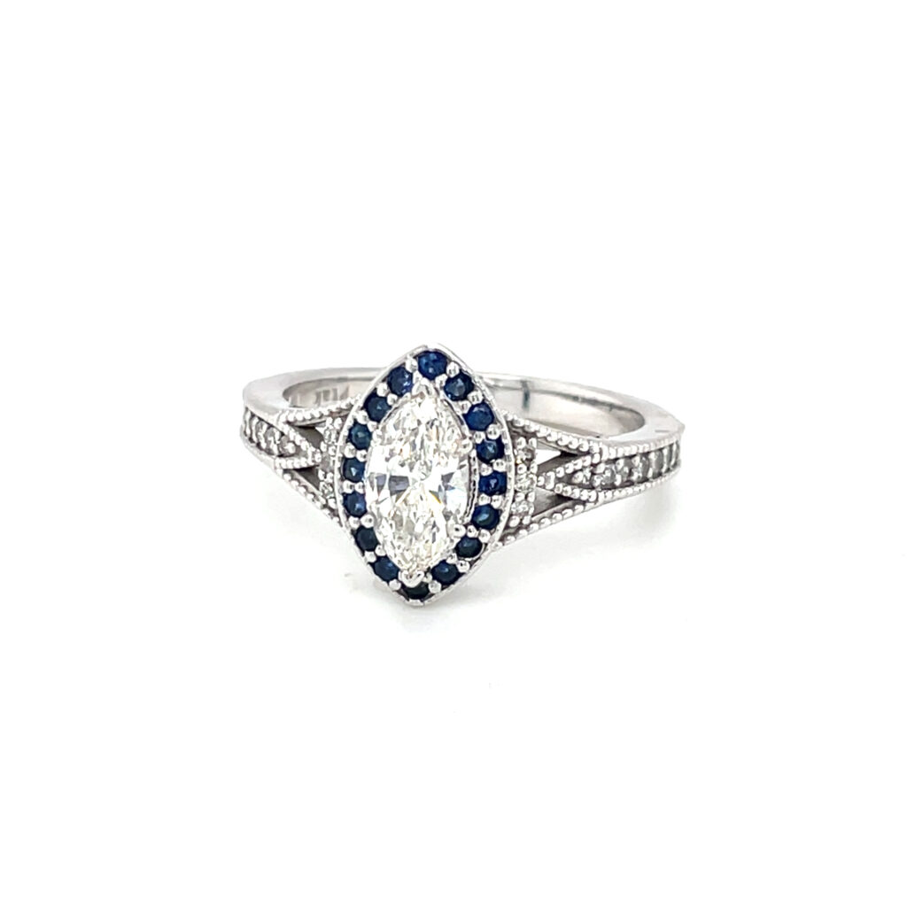 Custom Marquise Engagement Ring