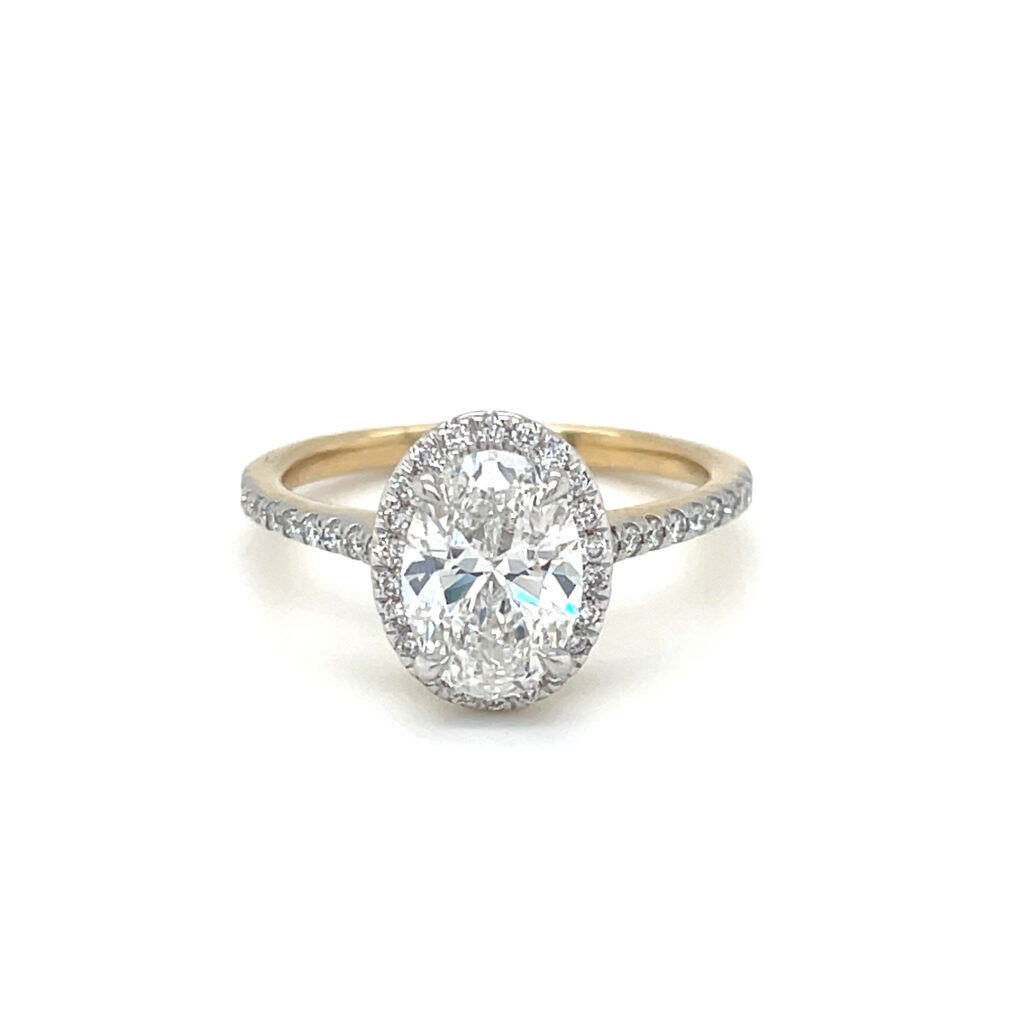 Oval Halo Engagement Ring