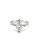 Modern Marquise Cathedral Engagement Ring thumbnail 1