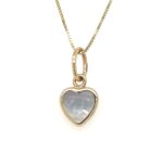 Mother of Pearl Heart Pendant thumbnail 1