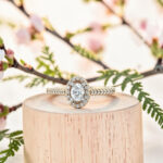 Oval Halo Engagement Ring thumbnail 2