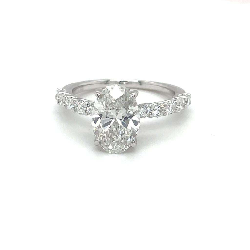 Oval Lab Grown Engagement Ring