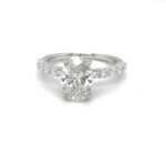 Oval Lab Grown Engagement Ring thumbnail 1