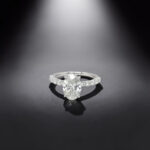 Oval Lab Grown Engagement Ring thumbnail 2