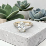 Oval & Round Diamond Engagement Ring thumbnail 2
