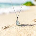 Aquamarine & Diamond Pendant thumbnail 4