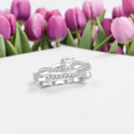 White Gold Round Diamond Bridal Set thumbnail 3