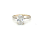 Oval & Round Diamond Engagement Ring thumbnail 1