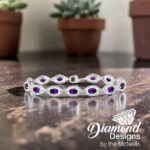 Amethyst & Diamond Bracelet thumbnail 2