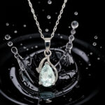 Aquamarine & Diamond Pendant thumbnail 2