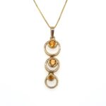 Citrine Triple Circle Pendant thumbnail 1