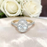 Oval Halo Engagement Ring thumbnail 2