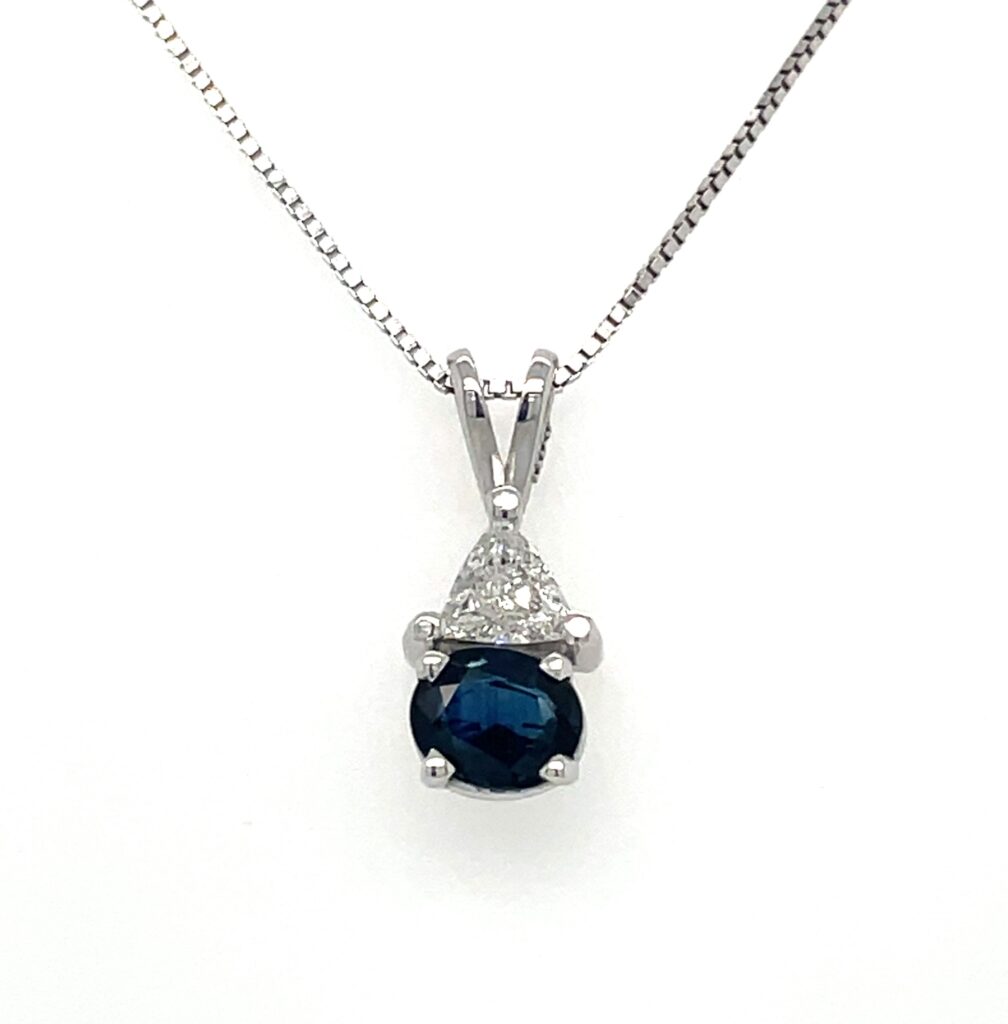 Sapphire & Diamond Pendant