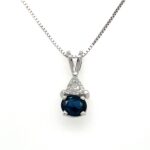 Sapphire & Diamond Pendant thumbnail 1