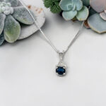 Sapphire & Diamond Pendant thumbnail 3