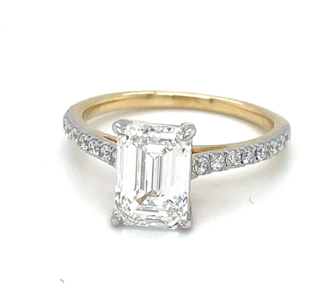 Emerald Cut Diamond Engagement Ring
