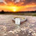 Emerald Cut Diamond Engagement Ring thumbnail 3