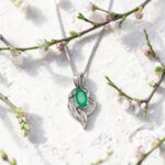 Emerald & Diamond Pendant thumbnail 2