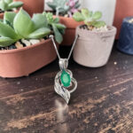 Emerald & Diamond Pendant thumbnail 3