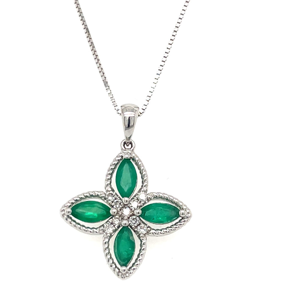 Emerald & Diamond Pendant