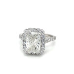 Radiant Cut Halo Engagement Ring thumbnail 1