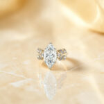 Marquise Engagement Ring in Yellow Gold thumbnail 3