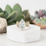 Marquise Engagement Ring in Yellow Gold thumbnail 2