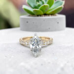 Marquise & Round Engagement Ring thumbnail 3