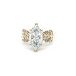 Marquise Engagement Ring in Yellow Gold thumbnail 1