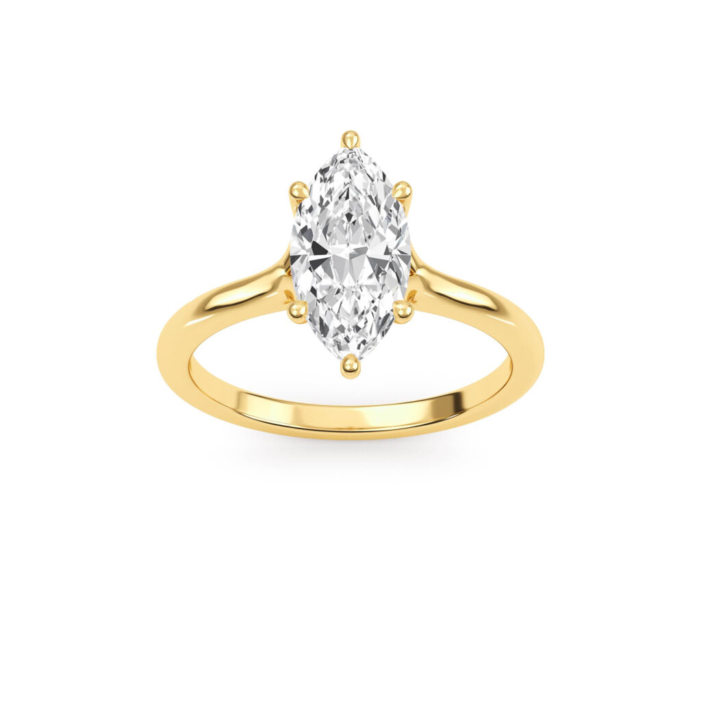 Marquise Solitaire Engagement Ring