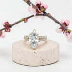 Marquise Engagement Ring in Yellow Gold thumbnail 3