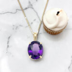Oval Amethyst Pendant thumbnail 3