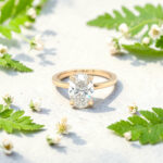 Oval Hidden Halo Engagement Ring thumbnail 4