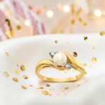 Pearl & Diamond Bypass Ring thumbnail 2