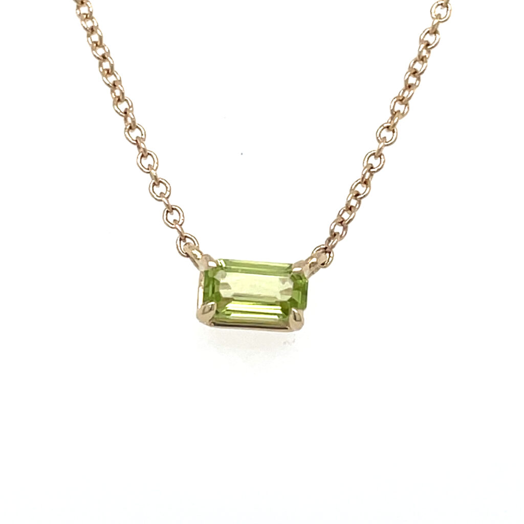Peridot Solitaire Pendant