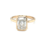 Radiant Cut Bezel Set Engagement Ring thumbnail 1