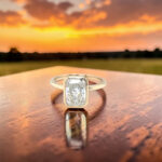 Radiant Cut Bezel Set Engagement Ring thumbnail 3