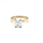 Radiant Cut Solitaire Engagement Ring thumbnail 1