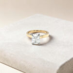 Radiant Cut Solitaire Engagement Ring thumbnail 2