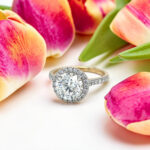 Round Halo Engagement Ring thumbnail 3
