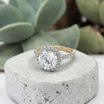 Round Halo Engagement Ring thumbnail 2