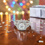Round Halo Engagement Ring thumbnail 2