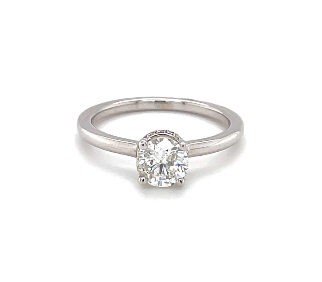 Round Halo Engagement Ring