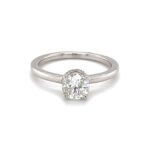 Round Halo Engagement Ring thumbnail 1
